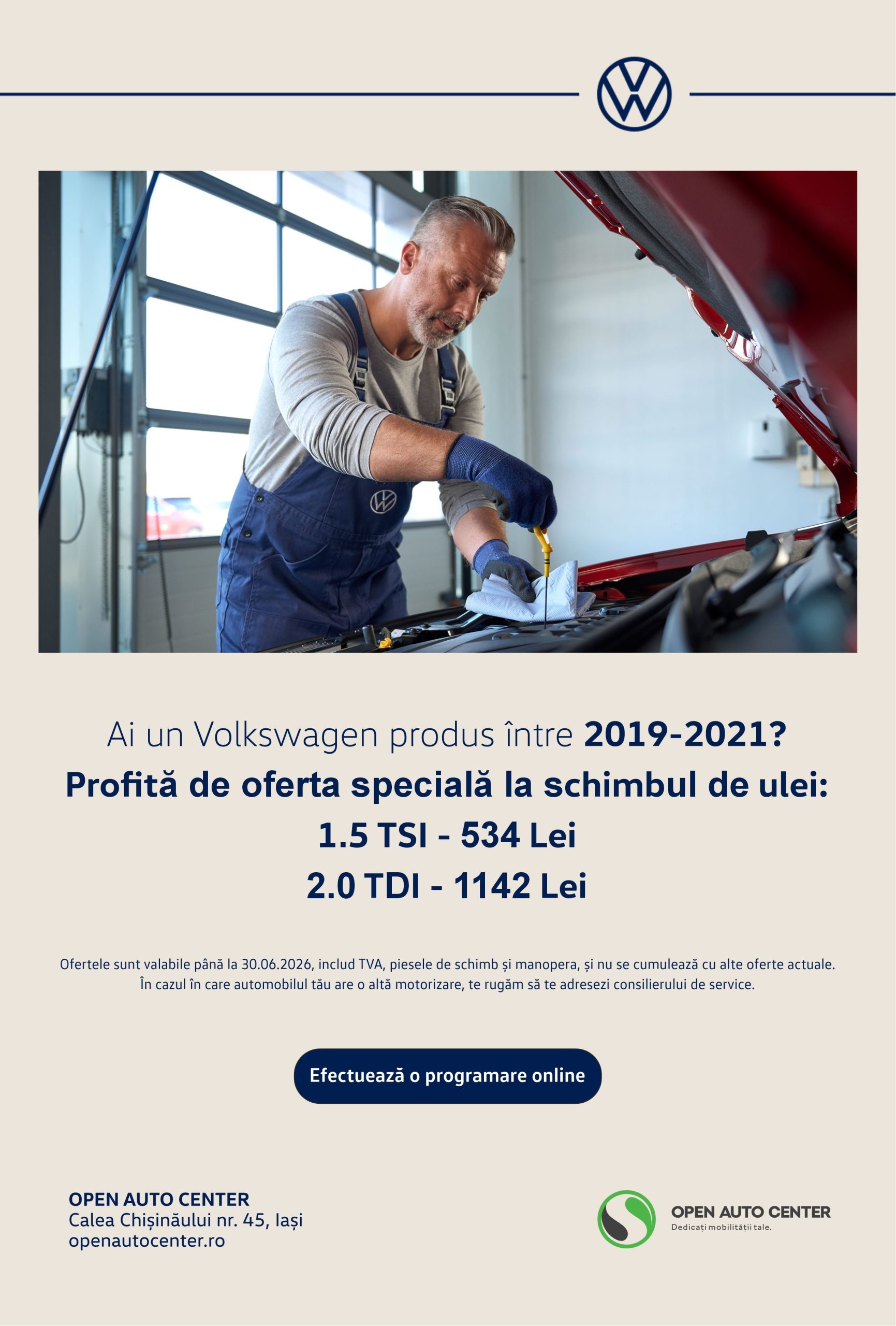 Segment II Schimb ulei Newsletter VW