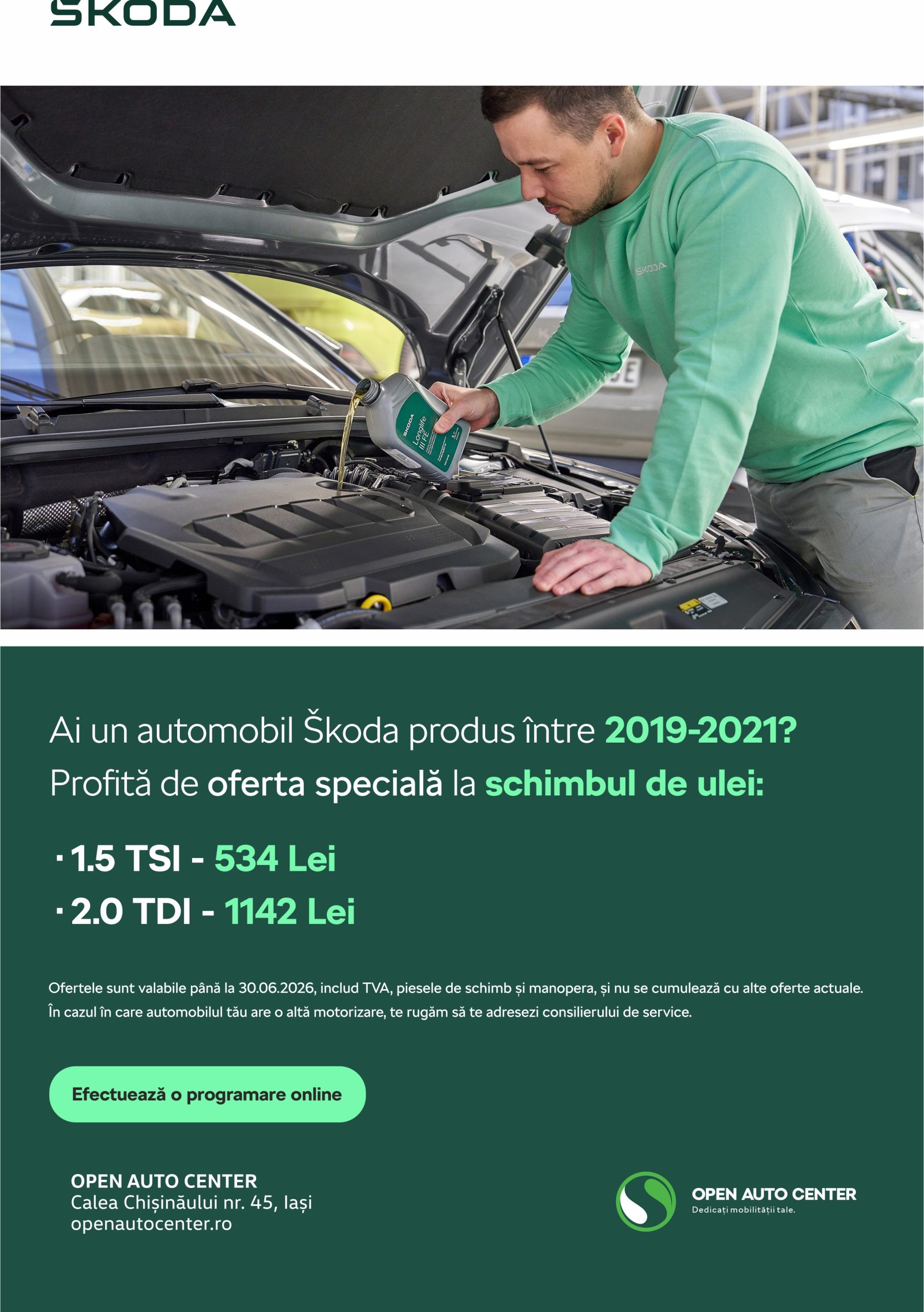 Segment II Schimb ulei Newsletter Skoda